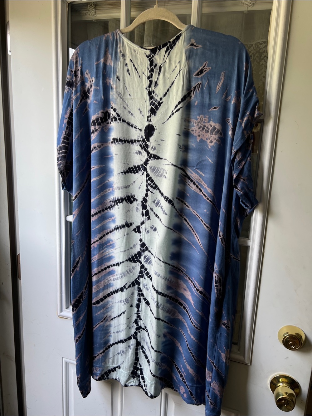 River and sky hand made dress 1x - Picture 3 of 6